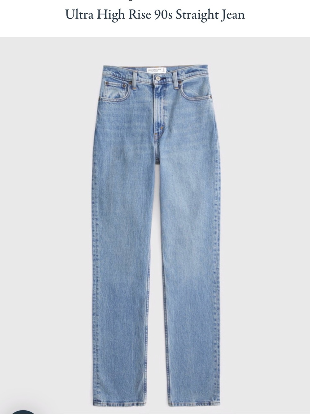 Abercrombie and Fitch 90s straight Ultra high rise